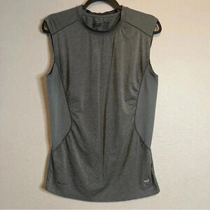 Nike Pro Combat Shirt Small Gray Fitted Sleeveless Active Outdoor Mens